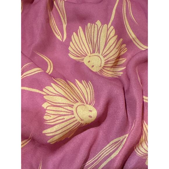 Unique Vintage Pink Smiley Off The Shoulder Crop Blouse 1X NWOT - Picture 5 of 5